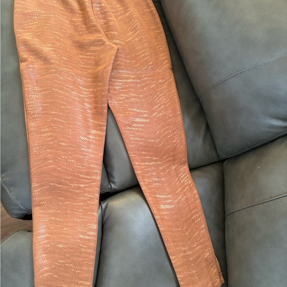 Rust Orange Patterned Pants - Picture 6 of 6